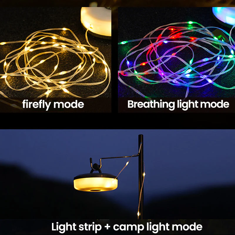 Waterproof, Portable, Stowable String Of Lights For Outdoor Use - Image 3