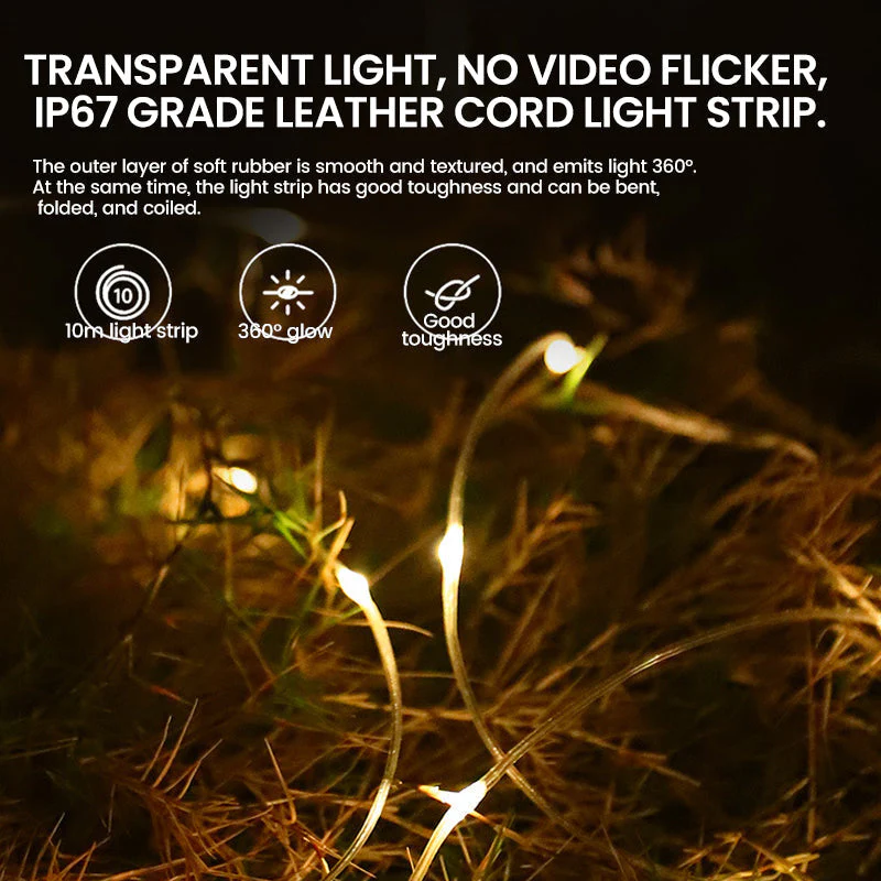 Waterproof, Portable, Stowable String Of Lights For Outdoor Use - Image 5