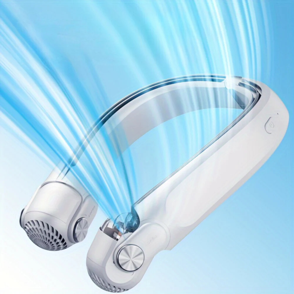 Wearable Rechargeable Summer Travel Neck Cooling Fan - Image 3