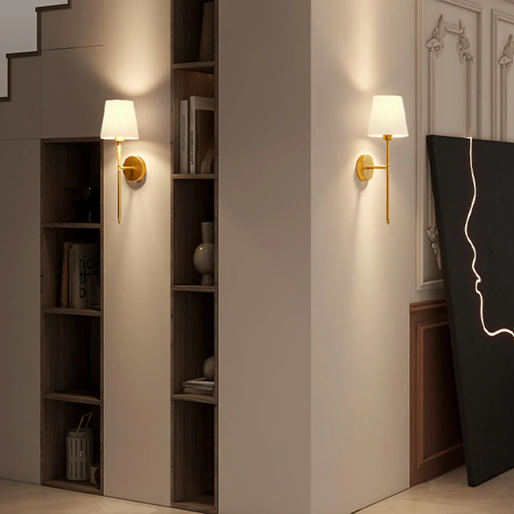 Wireless Fabric Wall Light (SET OF 2 + 2 BULBS FREE) - Image 5