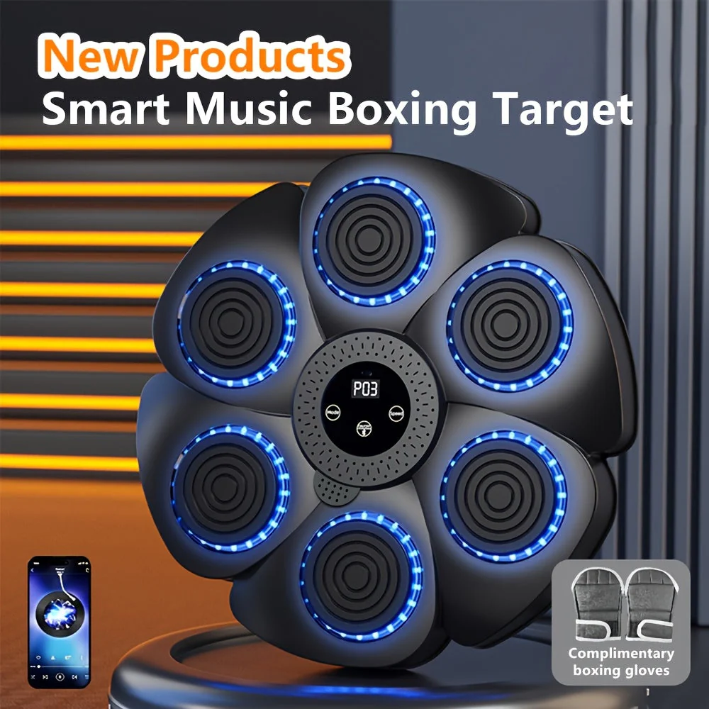 Wireless Music Boxing Machine, USB Rechargeable Wall Target - Image 2