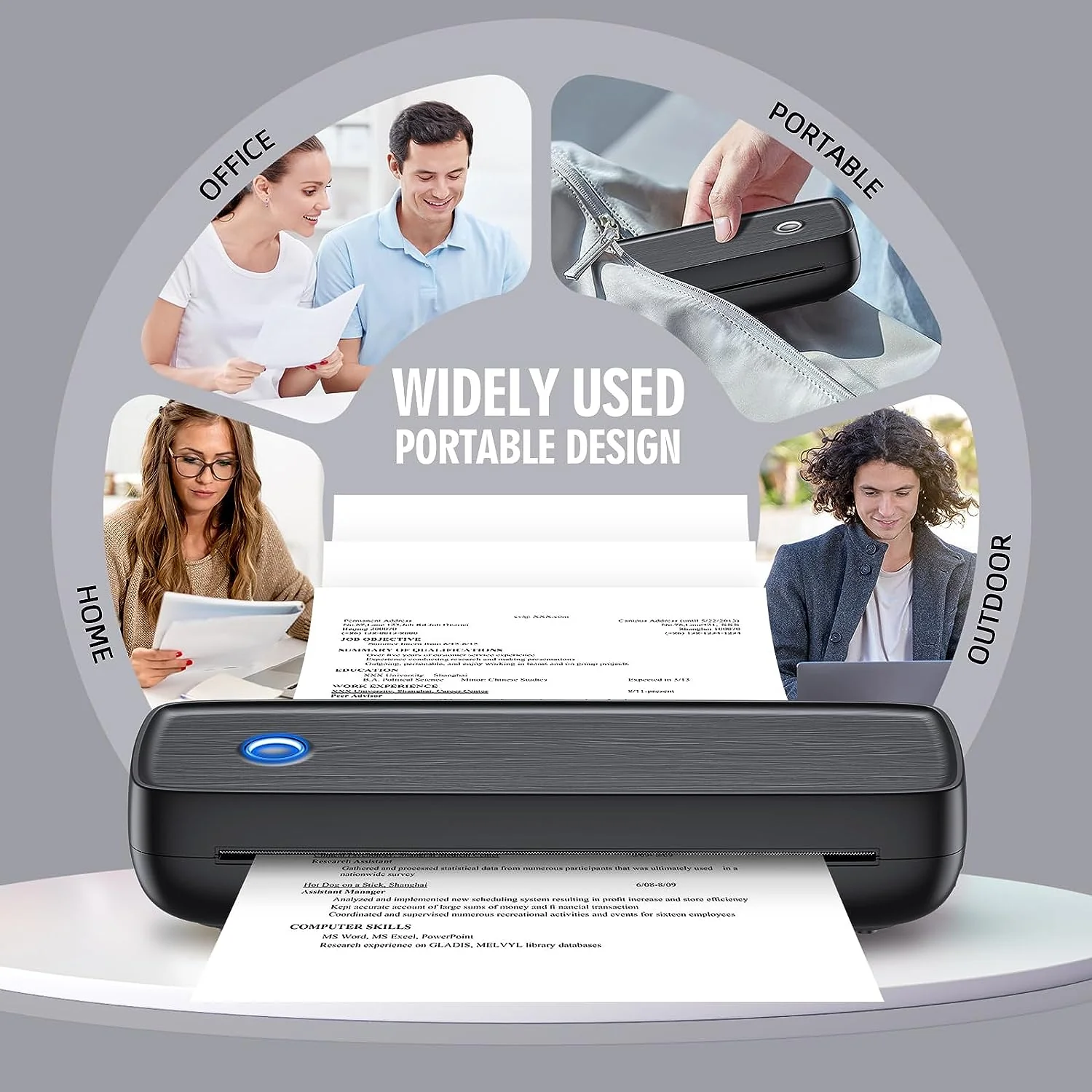Wireless Portable Inkless Thermal Printer - Image 7