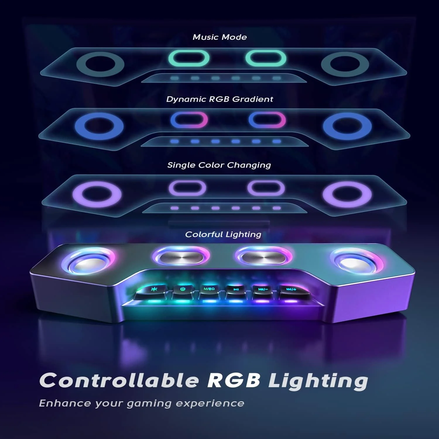 Wireless RGB Computer Speakers - Image 5