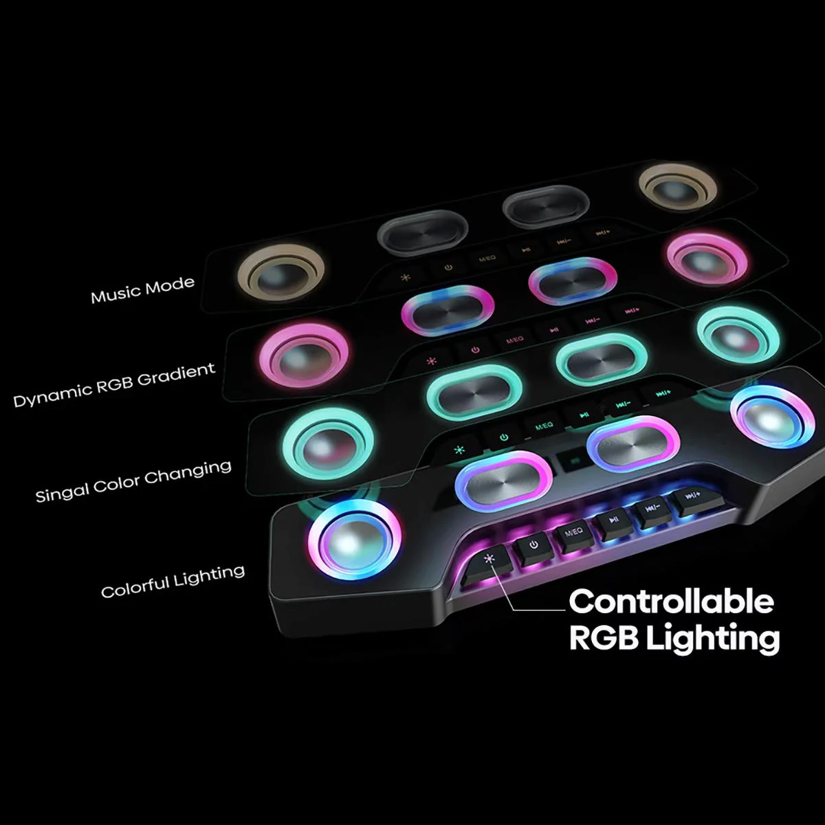 Wireless RGB Computer Speakers - Image 7