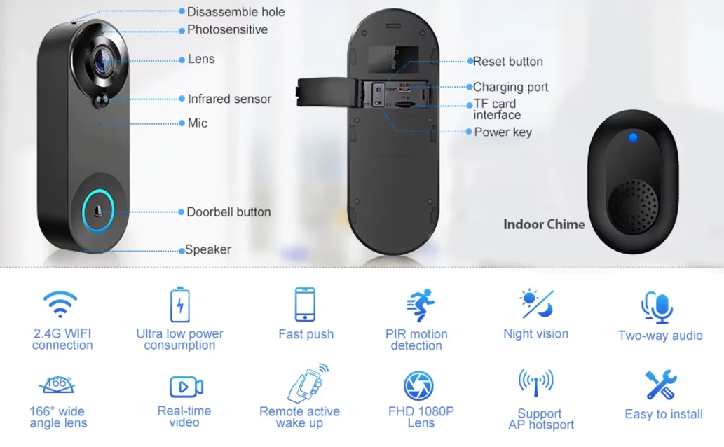 Wireless Wi-Fi Video Doorbell - Image 10