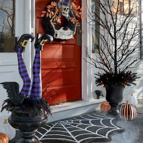 Witch Leg Stakes, Set Of Two Yard Halloween Decoration - Image 2