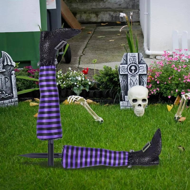 Witch Legs Halloween Decoration - Image 2