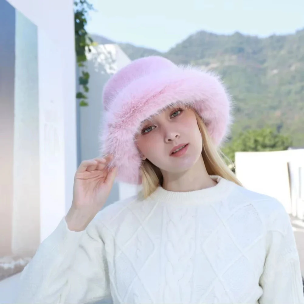Women’s Plush Winter Bucket Hat - Image 10