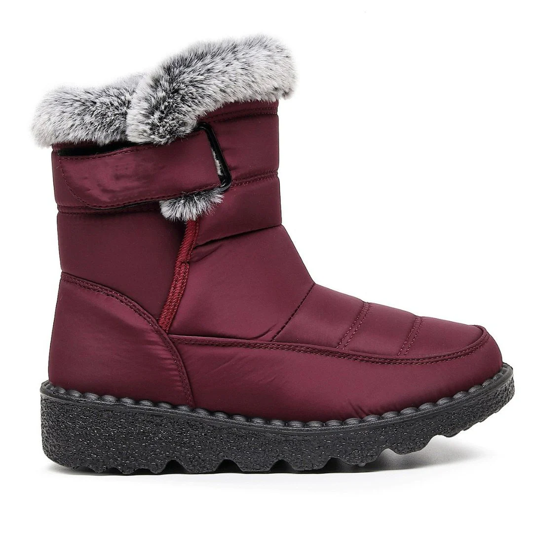 Womens Waterproof Heeled Snow Boot - Image 2