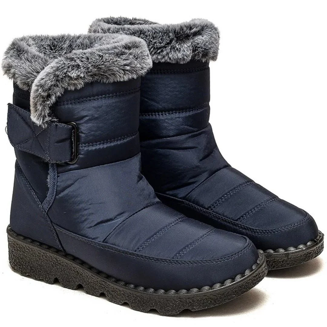 Womens Waterproof Heeled Snow Boot - Image 3