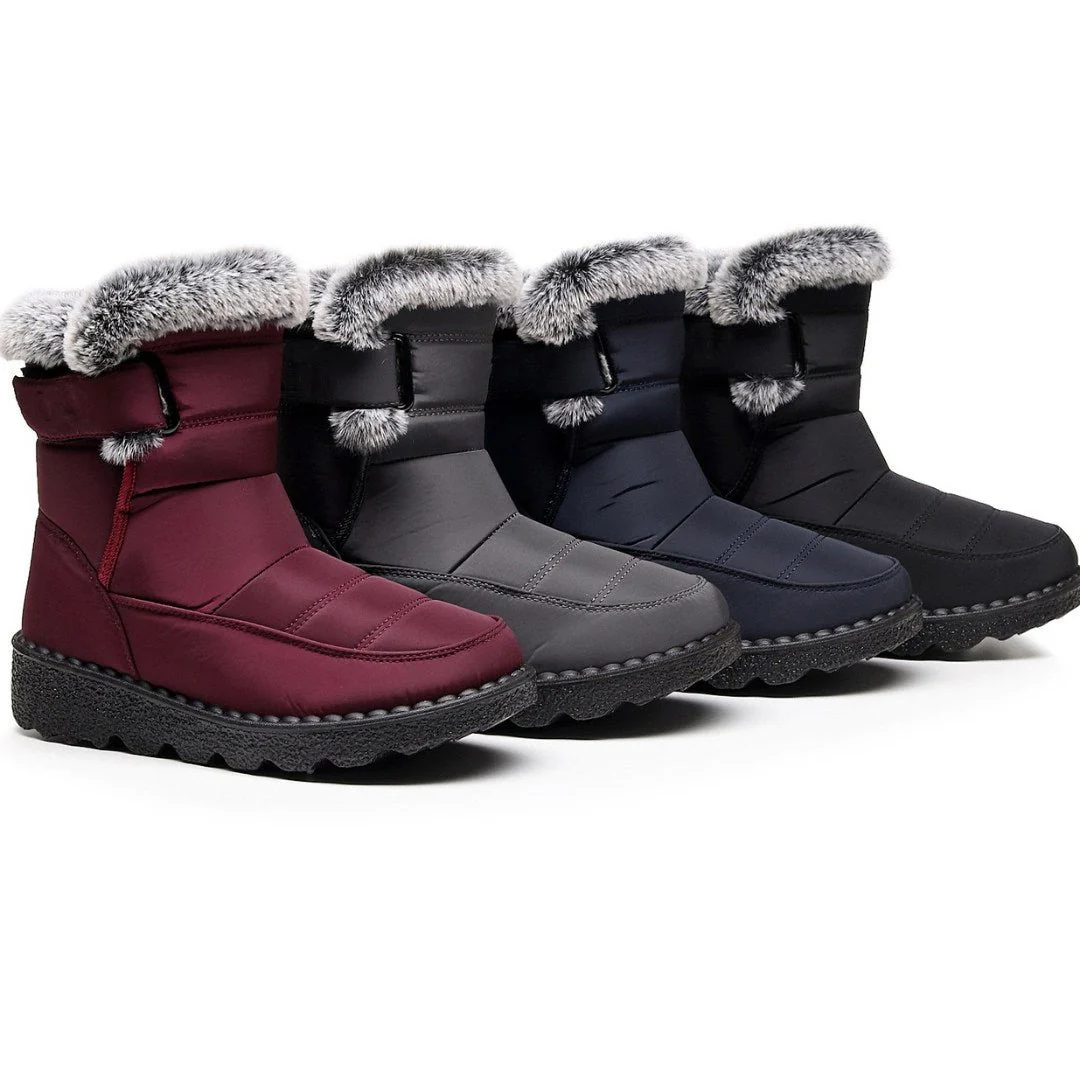 Womens Waterproof Heeled Snow Boot - Image 6