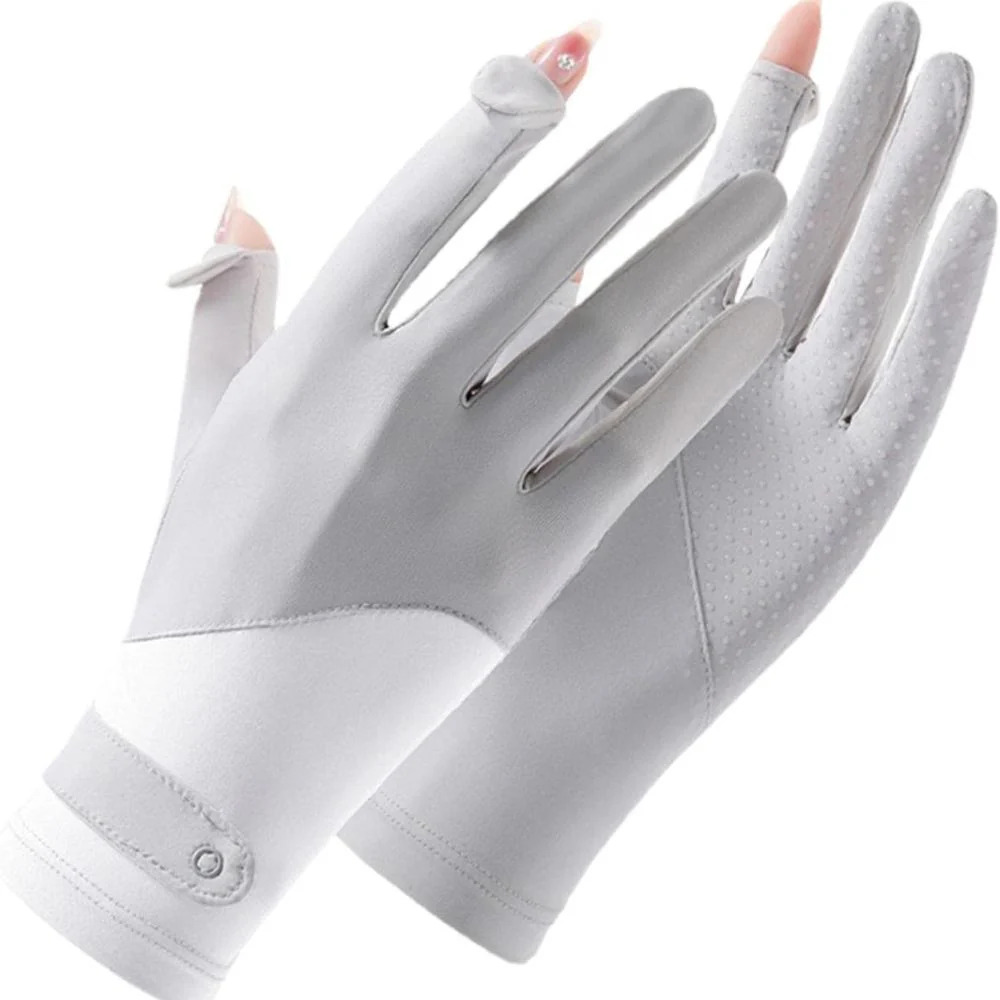 Womens Breathable UV Sun Protection Driving Gloves - Image 4