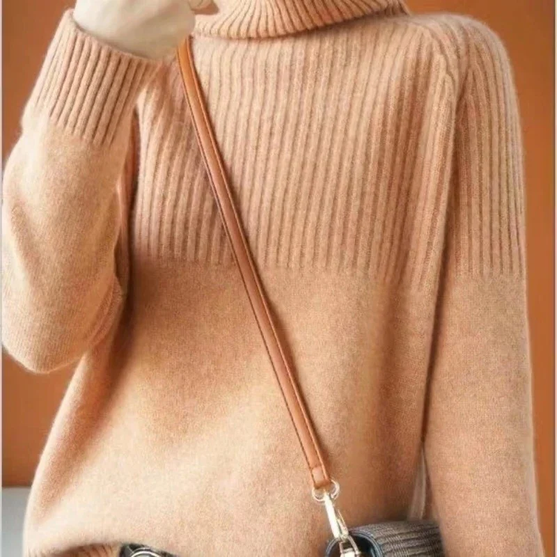 Women's Cashmere Sweater Turtleneck - Image 6