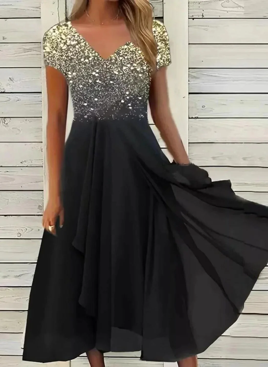 Women's Chiffon Party Dress - Image 3