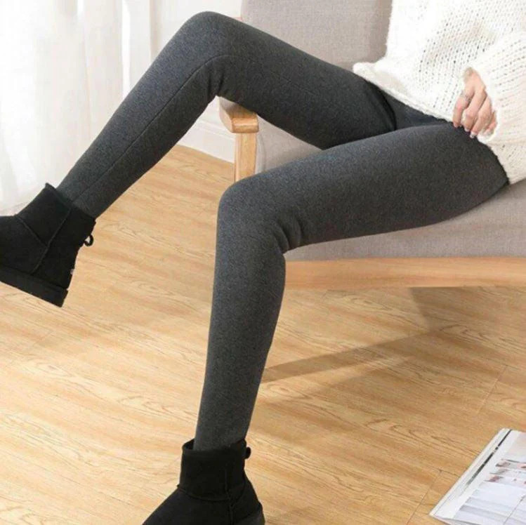 Women's fleece winter leggings - Image 11