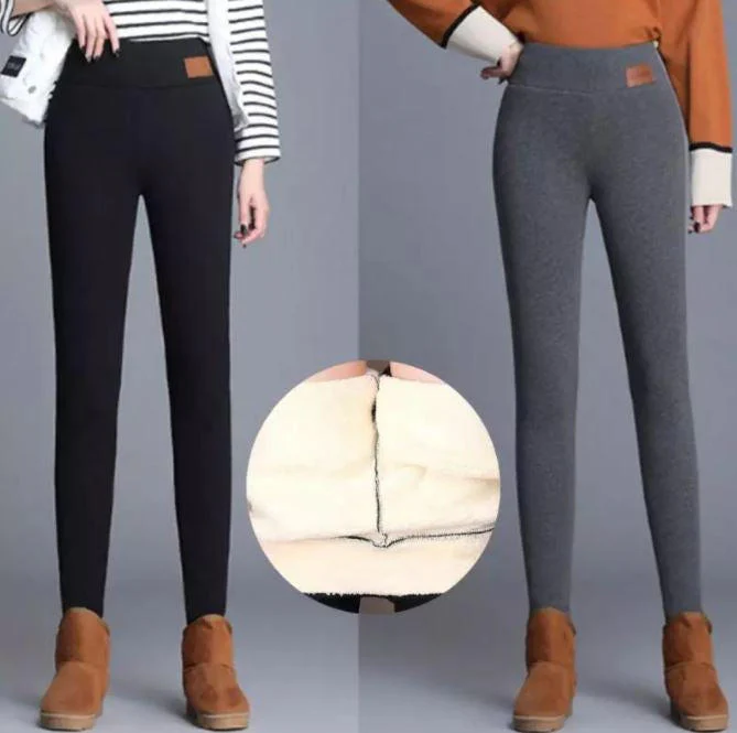 Women's fleece winter leggings - Image 2