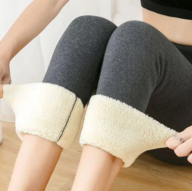 Women's fleece winter leggings - Image 9