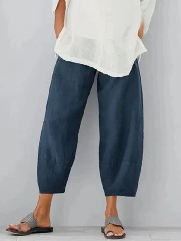 Women's Linen Leisure Pants - Image 3