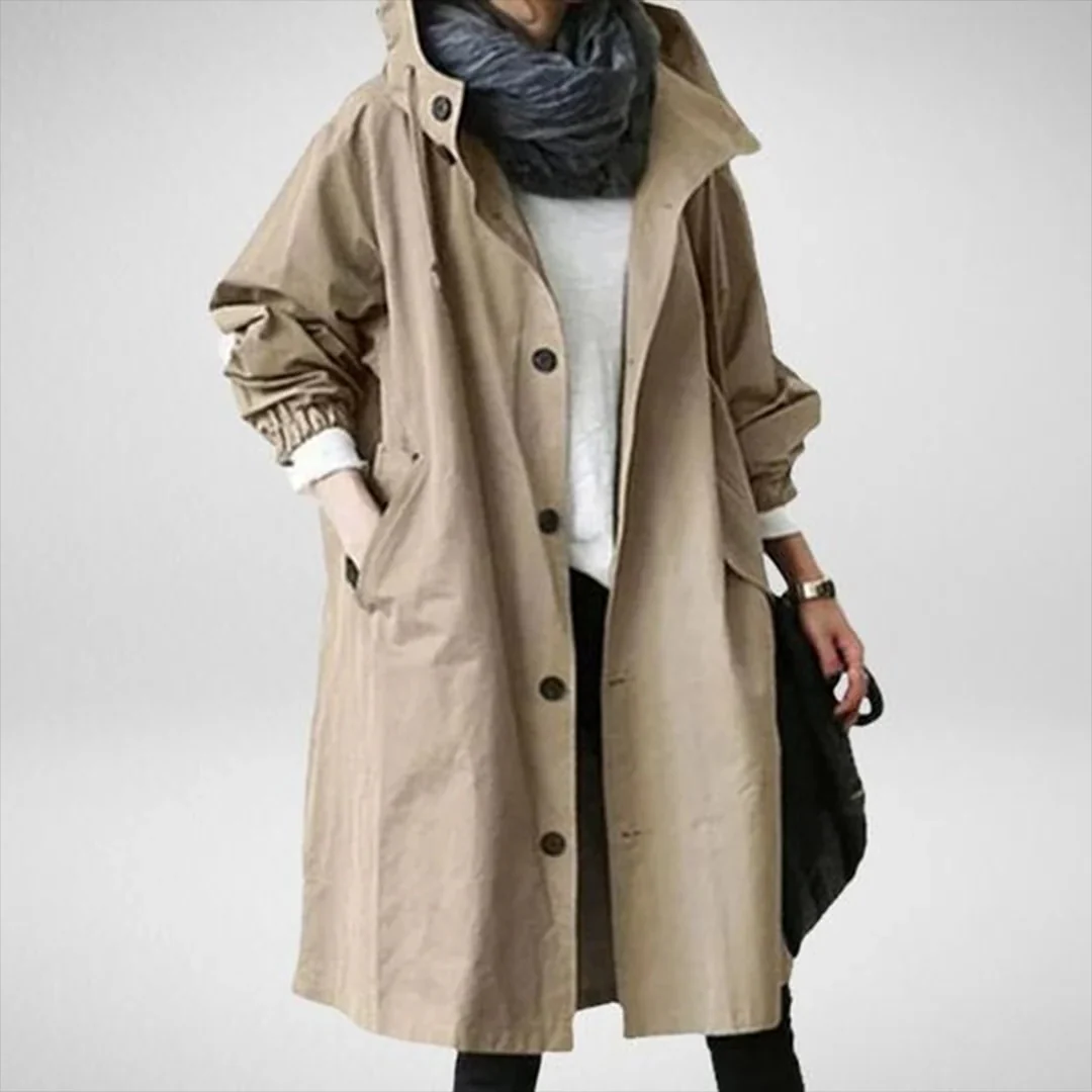 Women's Long Waterproof Raincoat - Image 5