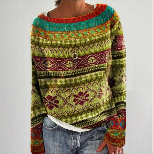Women's retro sweater - Image 4