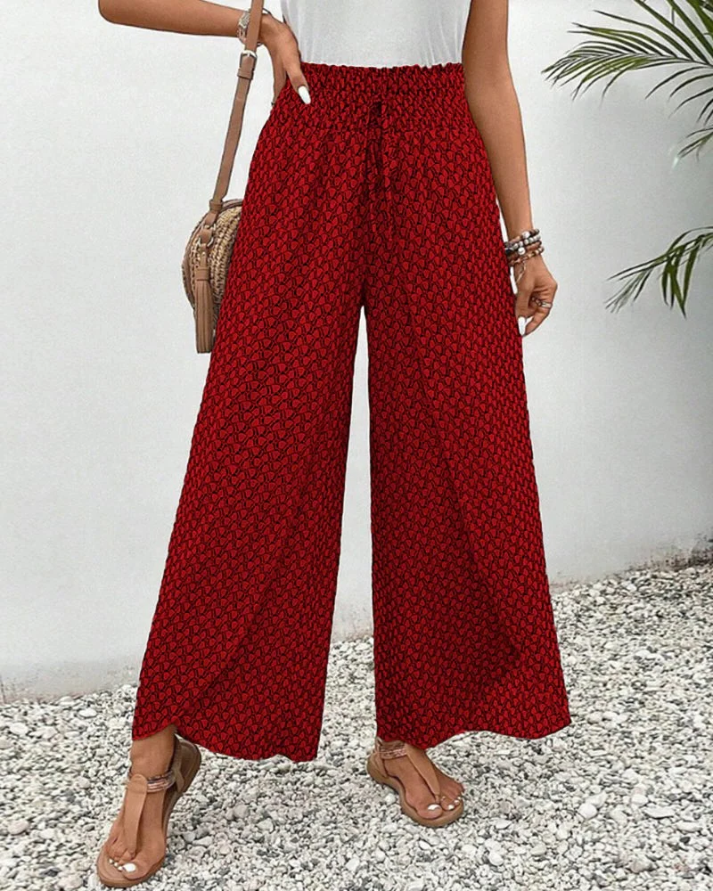 Women's Trousers With Geometric Print - Image 12