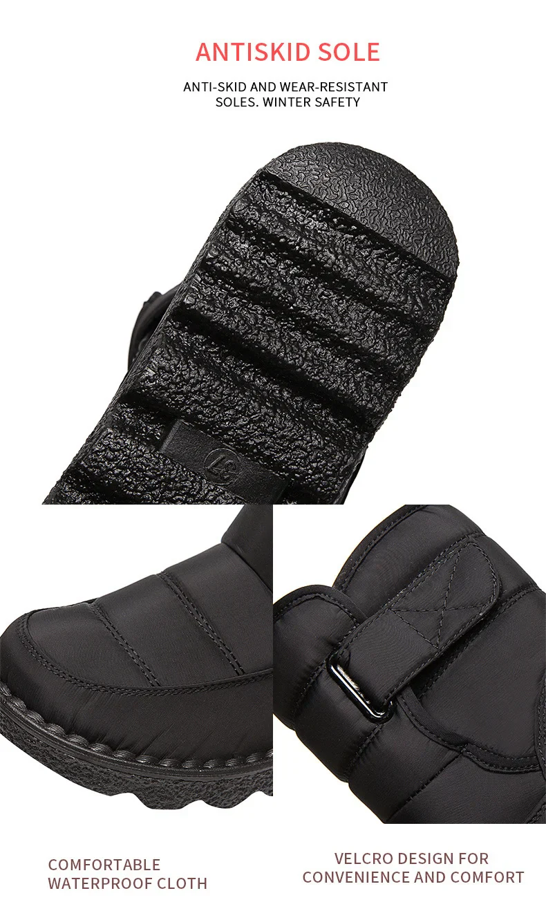 Women's waterproof, non-slip and warm snow boots - Image 7