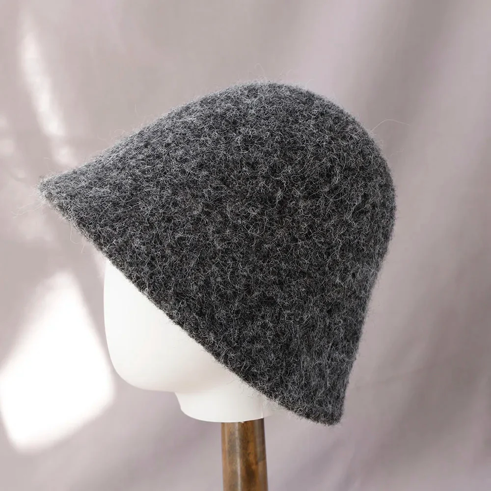 Women's Winter Wool Bucket Hat - Image 5
