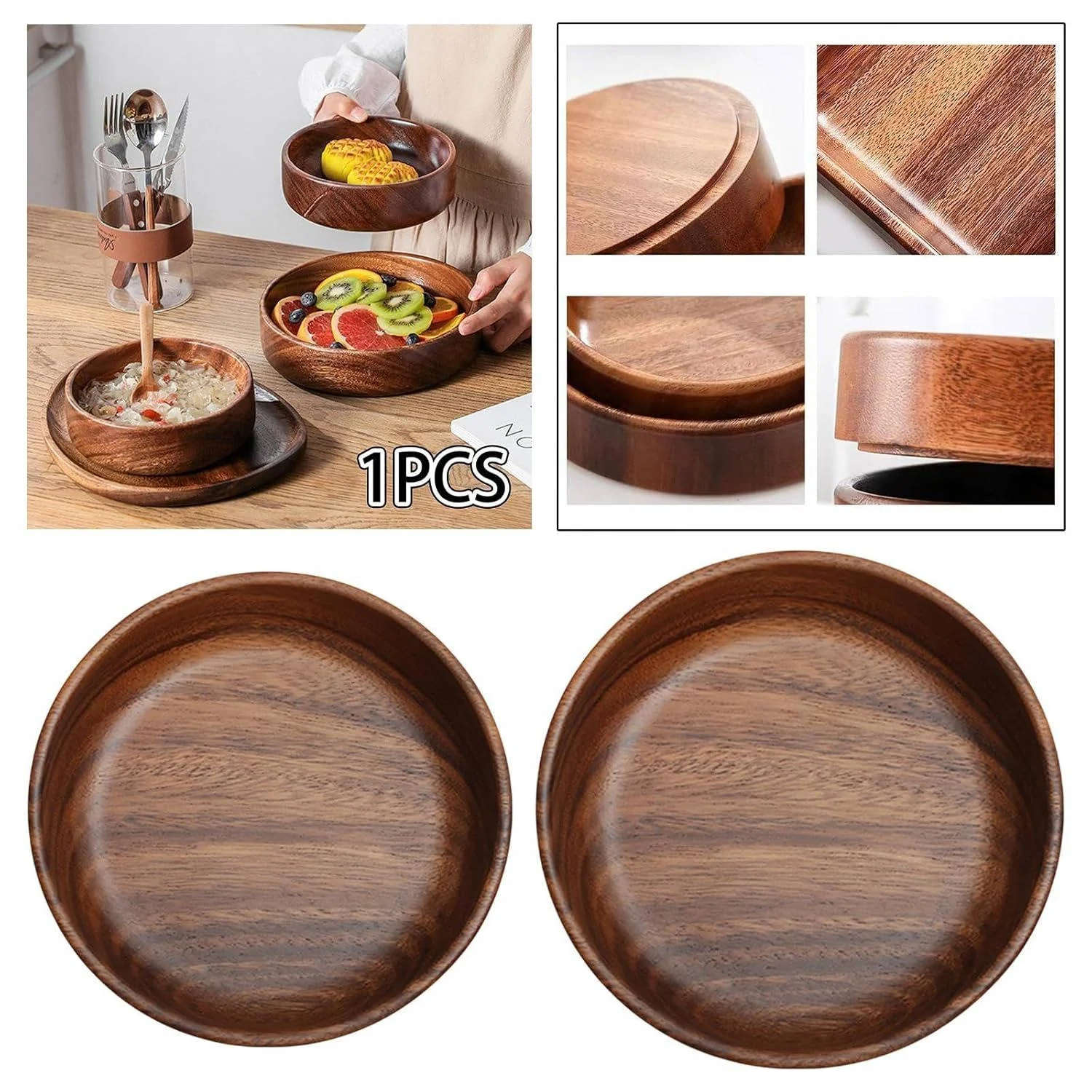 Wood Bowls For Food - Image 8