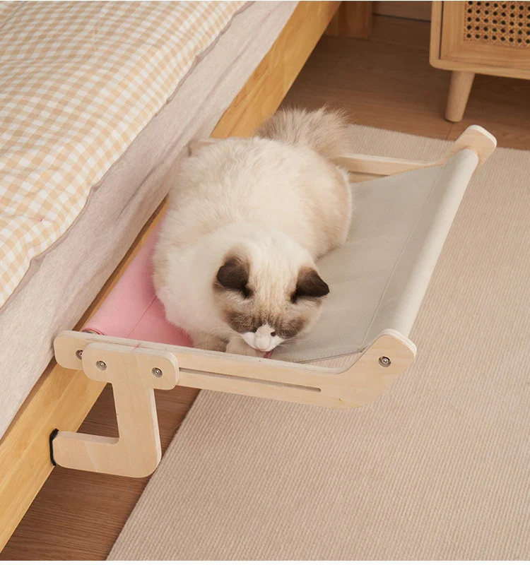 Wooden Cat Hammock Bed - Image 5