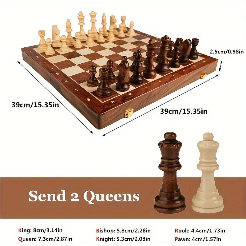 Wooden Chess Set - Image 2