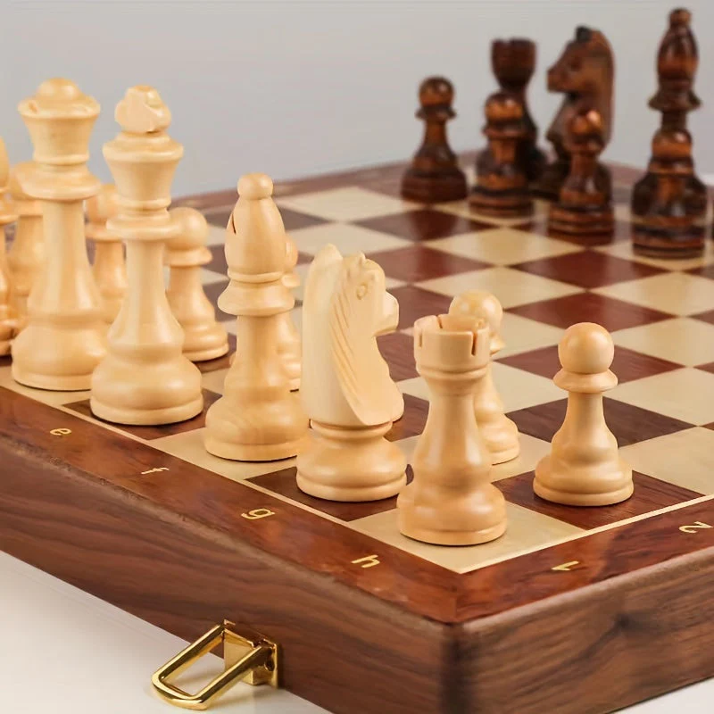 Wooden Chess Set - Perfect for Home and Travel - Image 5