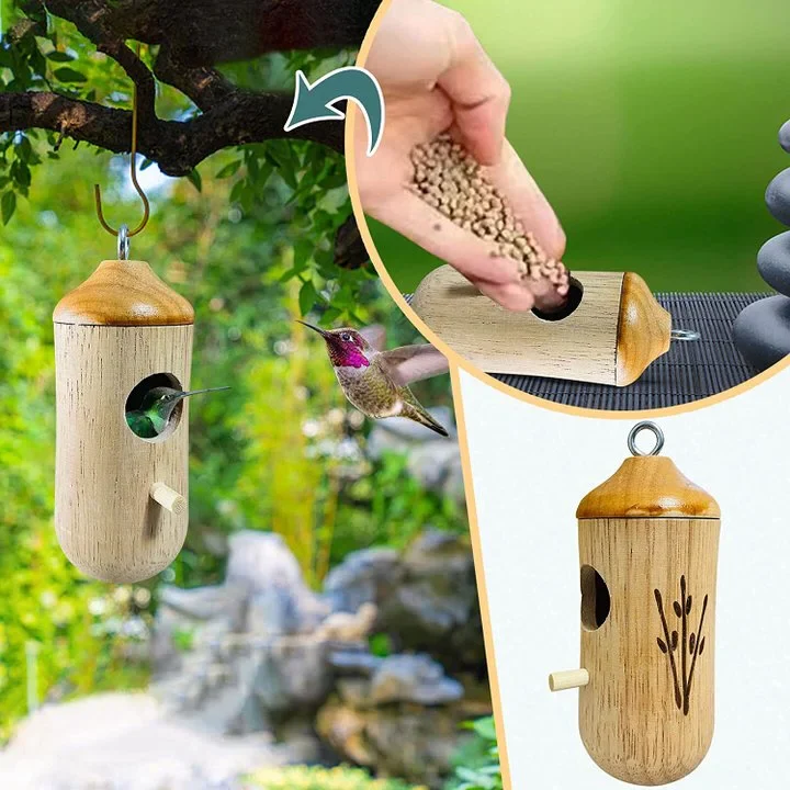 Wooden Hummingbird House - Gift for Natural Lovers - Image 10