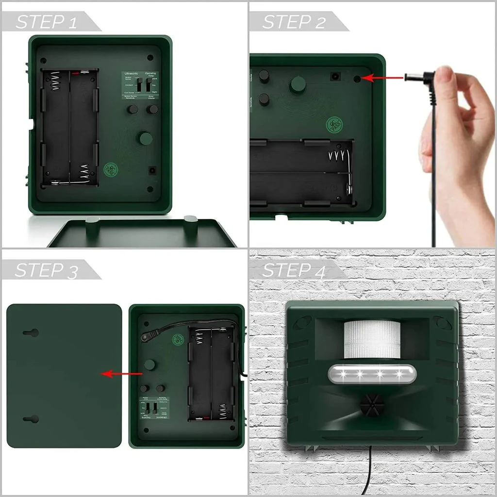 Ultrasonic Bird Repeller for Woodpeckers Outdoor Pest Control Device - Image 6