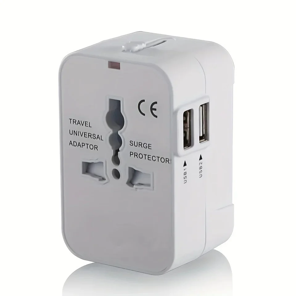 Worldwide Travel Adapter with Dual USB Charging Ports - Image 7